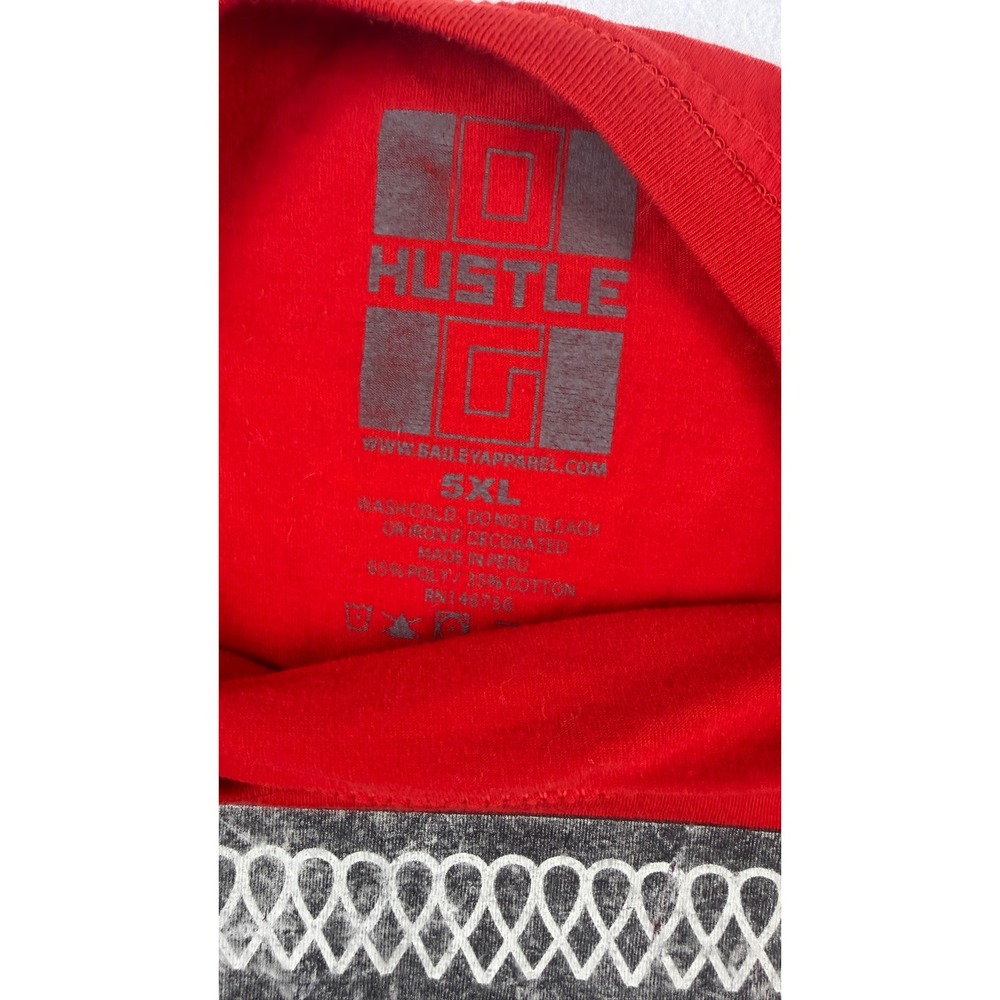 Hustle Gang American Hustle Long Sleeve Graphic T Shirt Red 5XL Streetwear - Picture 4 of 7